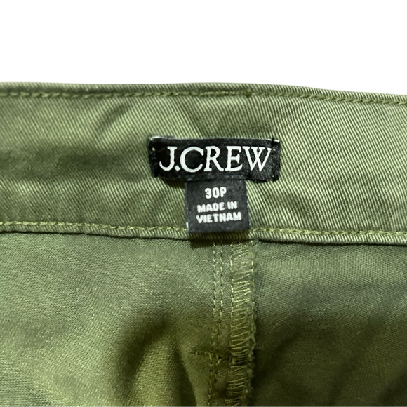 J.Crew Sailor Slim Wide-Leg Chinos Olive Green 30P - Picture 5 of 9